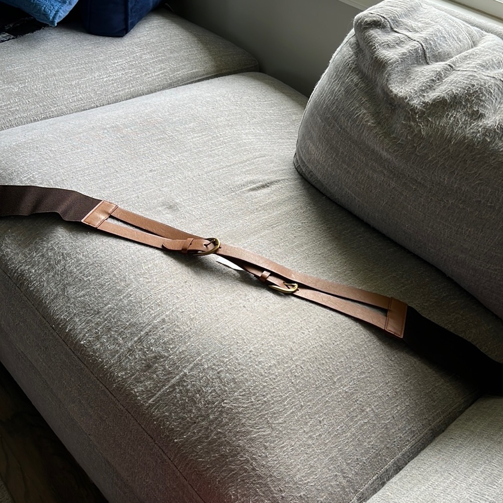 Bonded Leather Waist Belt - Size XXL